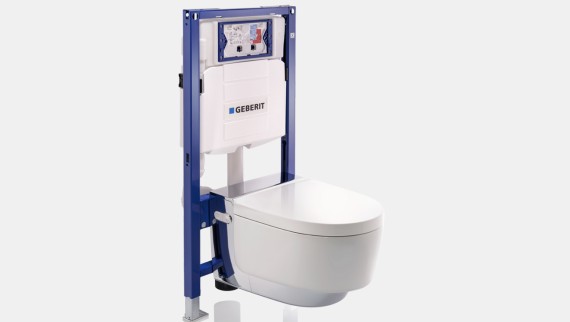 Geberit Duofix szerelőelem és Geberit AquaClean Mera Comfort