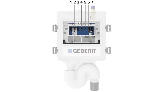 Geberit HS50 higiéniai öblítőberendezés (© Geberit)