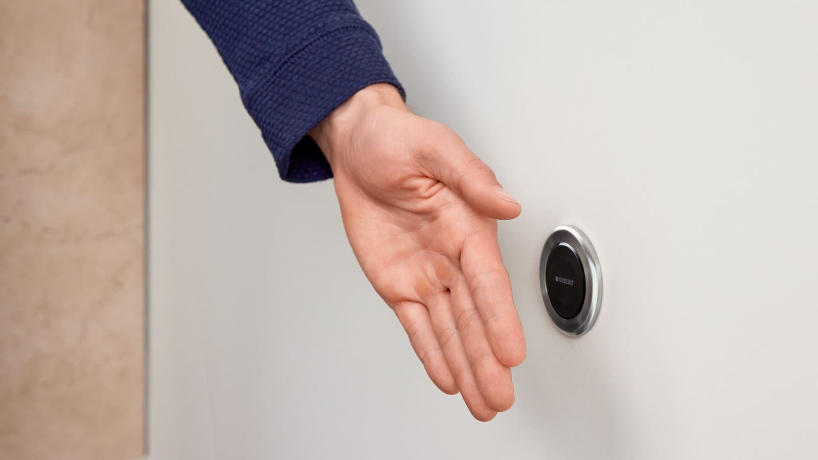 Kerek, érintésmentes 10-es típusú Geberit távműködtető Kerek, érintésmentes 10-es típusú Geberit távműködtető