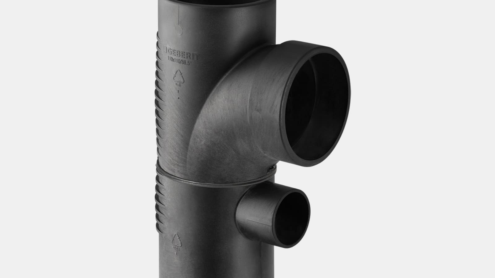 Geberit Silent-db20 kombinált íves elágazó idom 88,5° Geberit Silent-db20 kombinált íves elágazó idom 88,5°