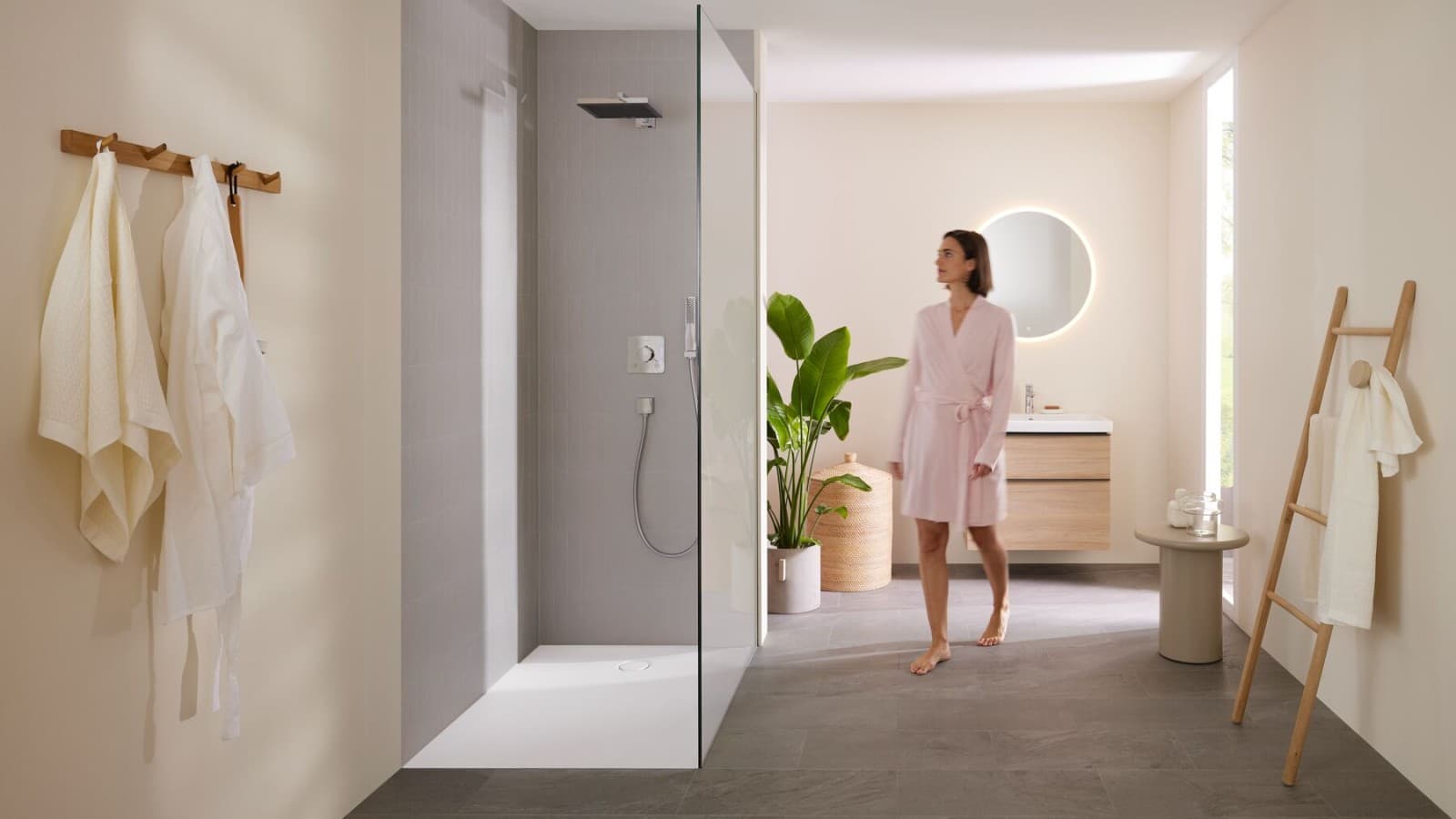 Geberit fürdőszoba CleanFloor30 zuhanytálcával Geberit fürdőszoba CleanFloor30 zuhanytálcával