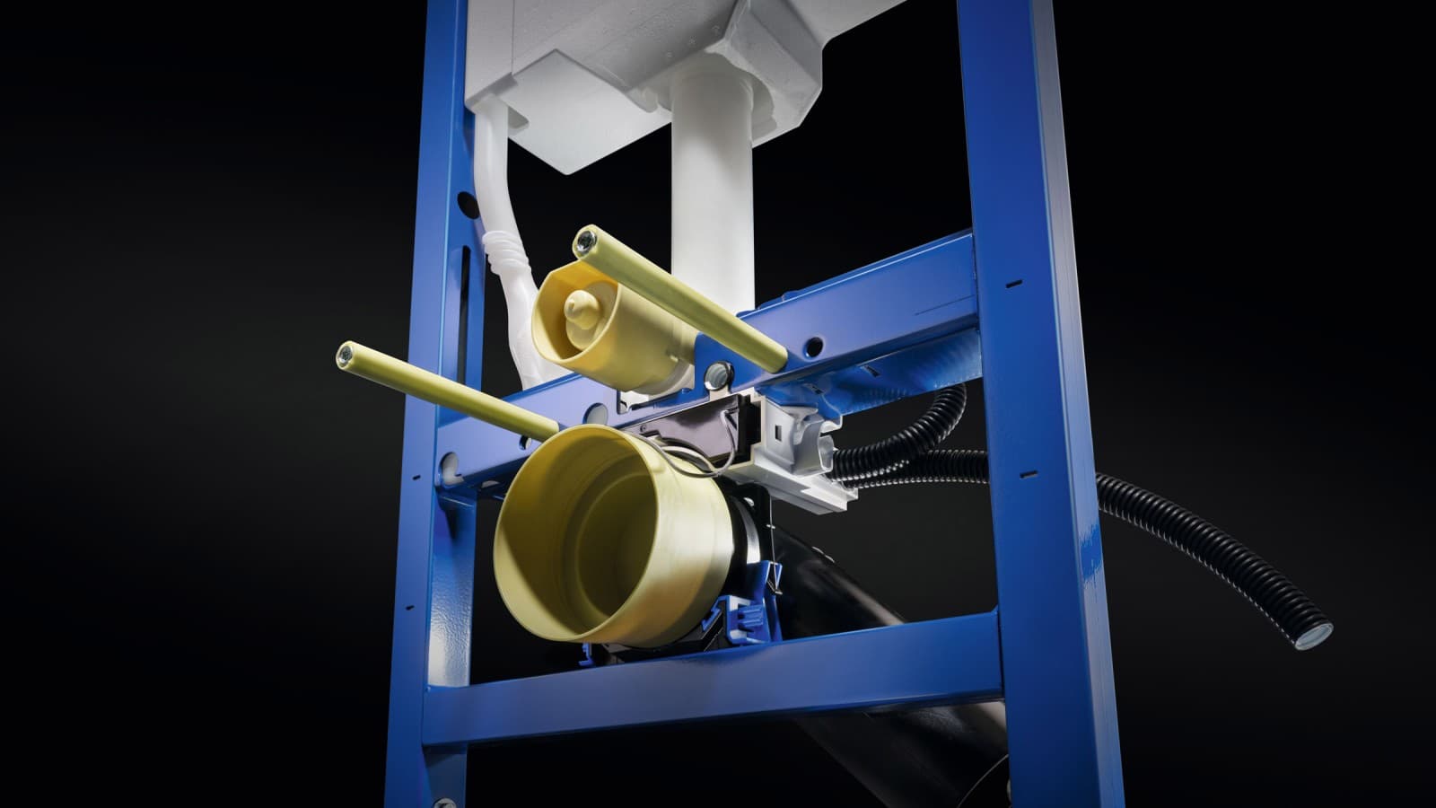 Kényelmes áramcsatlakozás a WC-szerelőelem Power & Connect Box-án keresztül Kényelmes áramcsatlakozás a WC-szerelőelem Power & Connect Box-án keresztül