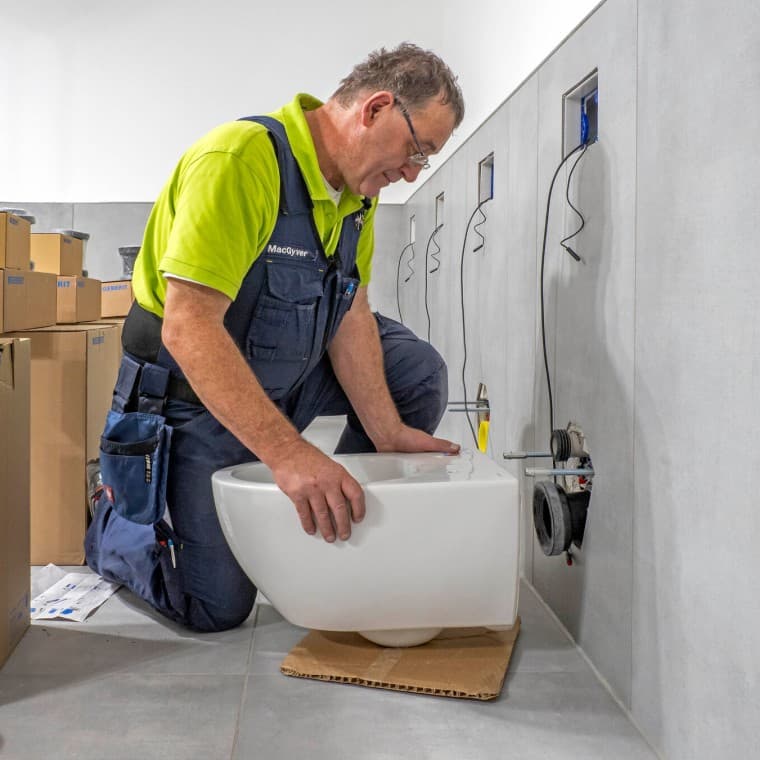 A Geberit Acanto WC beépítése A Geberit Acanto WC beépítése